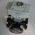 3way flanged motorized ball valve